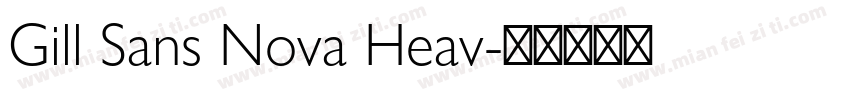 Gill Sans Nova Heav字体转换